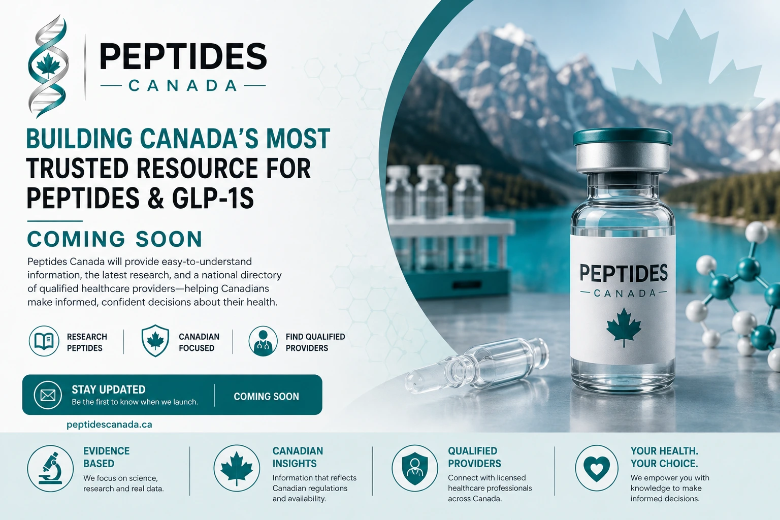 Where to buy Peptides in Canada and research information. Official Peptides Canada website