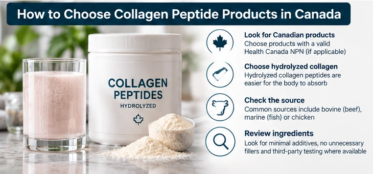 How to choose the best collagen peptides in Canada