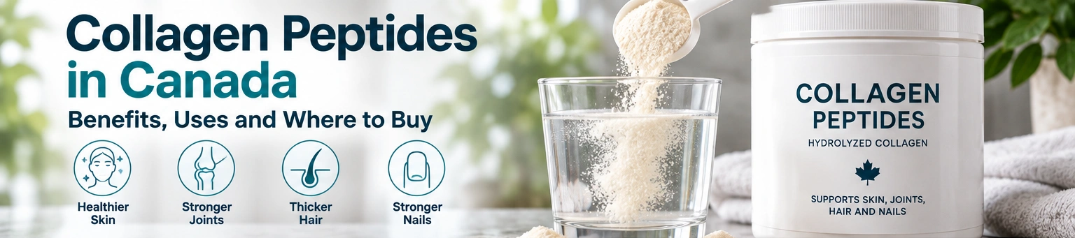 Collagen peptides in Canada benefits uses and where to buy